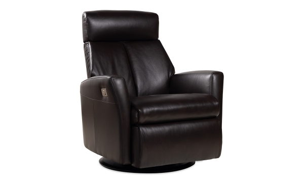 Picture of Queen Dark Brown Leather Power Glider Recliner