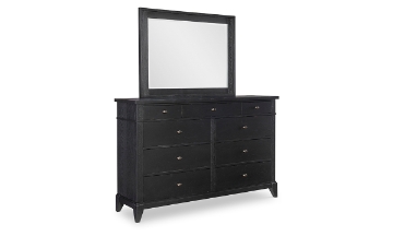 Picture of Trisha Todays Traditions Black Landscape Mirror