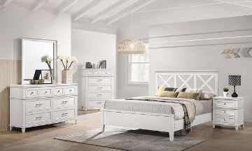 Picture of Waterpointe White King Panel Bed