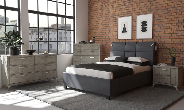 Picture of Matrix Black King Upholstered Smart Bed