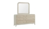 Picture of Skyline Gray Burlap Landscape Mirror
