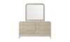 Picture of Skyline Gray Burlap Landscape Mirror