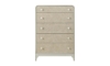 Picture of Skyline Gray Burlap 5-Drawer Chest